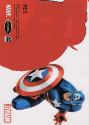 Rittenhouse Archives Marvel 70th Anniversary Plastic Card PC1 Captain America