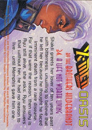 Fleer/Skybox X-Men 2099: Oasis Base Card 34 A Life Not Worth Living