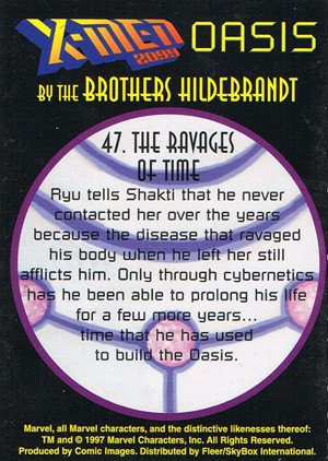 Fleer/Skybox X-Men 2099: Oasis Base Card 47 The Ravages of Time