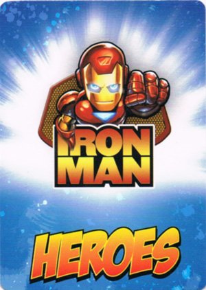 Upper Deck Marvel Super Hero Squad Base Card 1 Iron Man