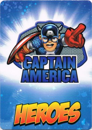 Upper Deck Marvel Super Hero Squad Base Card 7 Captain America