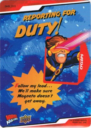 Upper Deck Marvel Super Hero Squad Base Card 10 Cyclops