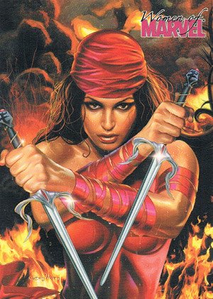 Rittenhouse Archives Women of Marvel Base Card 16 Elektra