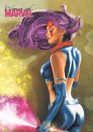 Rittenhouse Archives Women of Marvel Base Card 51 Psylocke