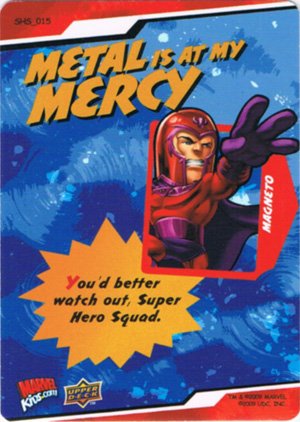 Upper Deck Marvel Super Hero Squad Base Card 15 Magneto