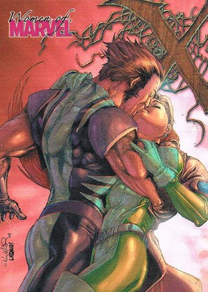 Rittenhouse Archives Women of Marvel Embrace Card E8 Wolverine and Rogue