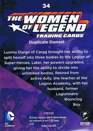 Cryptozoic DC Comics: The Women of Legend Base Card 34 Duplicate Damsel