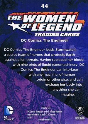 Cryptozoic DC Comics: The Women of Legend Base Card 44 DC Comics The Engineer