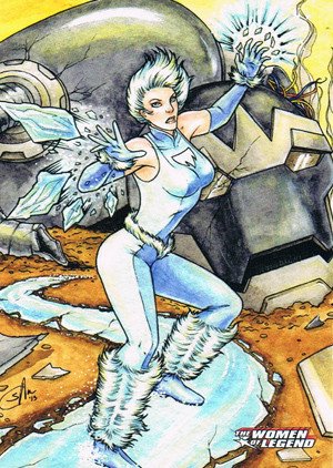 Cryptozoic DC Comics: The Women of Legend Base Card 21 Ice