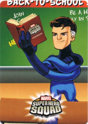 Upper Deck Marvel Super Hero Squad Base Card 25 Hit the Books
