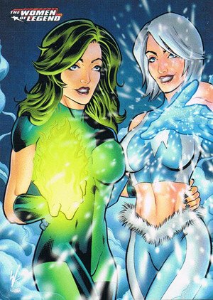Cryptozoic DC Comics: The Women of Legend Base Card 51 DC Comics Fire & Ice
