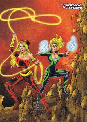 Cryptozoic DC Comics: The Women of Legend Base Card 58 DC Comics Wonder Girl & Terra