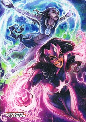 Cryptozoic DC Comics: The Women of Legend Base Card 60 DC Comics Indigo & Star Sapphire