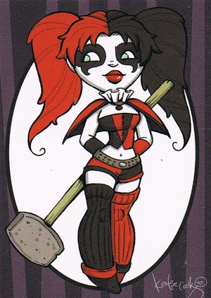 Cryptozoic DC Comics: The Women of Legend Katie Cook Sticker Collection KC-03 Harley Quinn