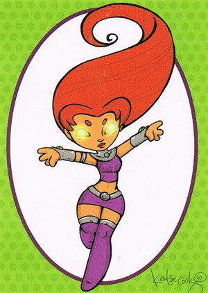 Cryptozoic DC Comics: The Women of Legend Katie Cook Sticker Collection KC-07 Starfire
