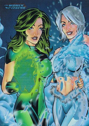 Cryptozoic DC Comics: The Women of Legend Parallel Foil Card 51 DC Comics Fire & Ice