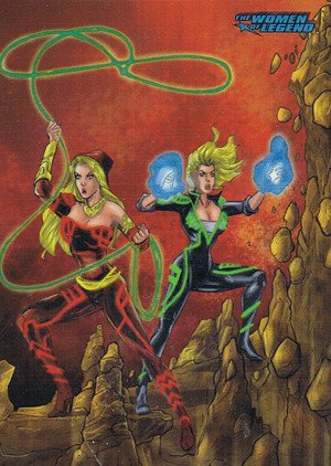 Cryptozoic DC Comics: The Women of Legend Parallel Foil Card 58 DC Comics Wonder Girl & Terra