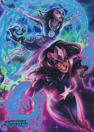 Cryptozoic DC Comics: The Women of Legend Parallel Foil Card 60 DC Comics Indigo & Star Sapphire