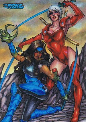 Cryptozoic DC Comics: The Women of Legend Parallel Foil Card 61 DC Comics Voodoo & Zealot