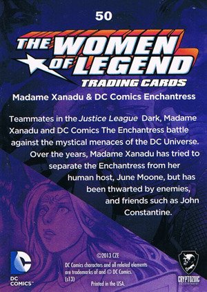 Cryptozoic DC Comics: The Women of Legend Parallel Foil Card 50 Madame Xanadu & DC Comics Enchantress