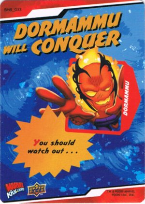 Upper Deck Marvel Super Hero Squad Base Card 33 Dormammu will Conquer!