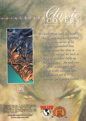 Dynamic Forces Witchblade Millennium Base Card 10 As Nottingham cocks his head back, Sara may h