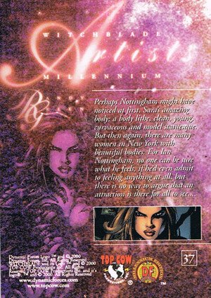 Dynamic Forces Witchblade Millennium Base Card 37 Perhaps Nottingham might have noticed at firs