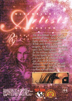 Dynamic Forces Witchblade Millennium Base Card 44 The Witchblade is one, but it touches all thr