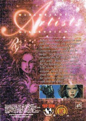 Dynamic Forces Witchblade Millennium Base Card 46 Before Sara had a chance to even pull her wea