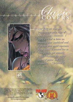 Dynamic Forces Witchblade Millennium Base Card 48 In issue three we were first beginning to get