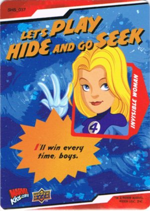 Upper Deck Marvel Super Hero Squad Base Card 37 Let's Play Hide and Go Seek