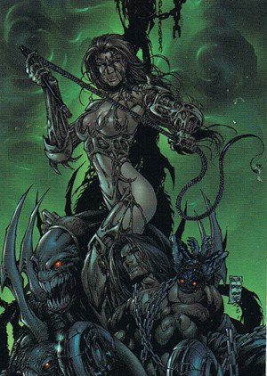 Dynamic Forces Witchblade Millennium Glow-in-the-Dark Card G1 The Woman and the Weapon. She becomes it, it