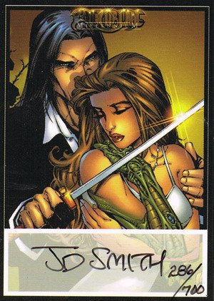 Dynamic Forces Witchblade Millennium Autograph Card  JD Smith - A (Black Ink)