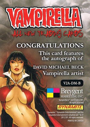 Breygent Marketing Vampirella (All-New) SDCC Autograph Card V2A-DM-C David Michael Beck