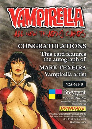 Breygent Marketing Vampirella (All-New) SDCC Autograph Card V2A-MT-C Mark Texiera