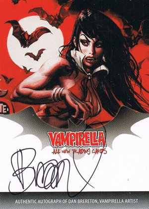 Breygent Marketing Vampirella (All-New) SDCC Autograph Card V2A-DB-C Dan Brereton