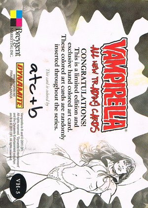 Breygent Marketing Vampirella (All-New) Hand-Colored Line Art Card VH-5 Mountains and rocks