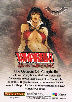 Breygent Marketing Vampirella (All-New) The Genesis of Vampirella Puzzle Card V2-P6 
