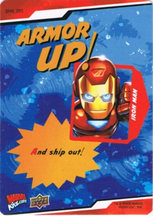 Upper Deck Marvel Super Hero Squad Base Card 51 Armor Up!