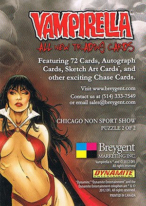 Breygent Marketing Vampirella (All-New) Promos Puzzle 2 of 2 Chicago Non Sport Show