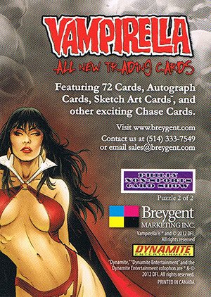Breygent Marketing Vampirella (All-New) Promos Puzzle 2 of 2 Philly Non-Sports Card Show
