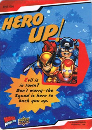 Upper Deck Marvel Super Hero Squad Base Card 56 Hero Up!