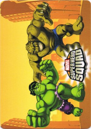 Upper Deck Marvel Super Hero Squad Base Card 69 Hulk vs. Abomination