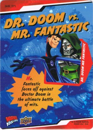 Upper Deck Marvel Super Hero Squad Base Card 71 Doctor Doom vs. Mr. Fantastic