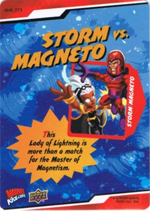 Upper Deck Marvel Super Hero Squad Base Card 73 Storm vs. Magneto