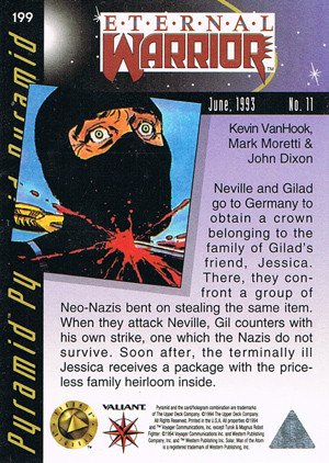 Upper Deck Valiant II Base Card 199 June, 1993 - No. 11