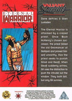 Upper Deck Valiant II Base Card 256 Eternal Warrior Yearbook