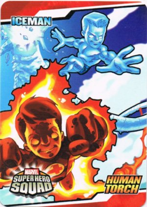 Upper Deck Marvel Super Hero Squad Stickers 1 Fire and Ice