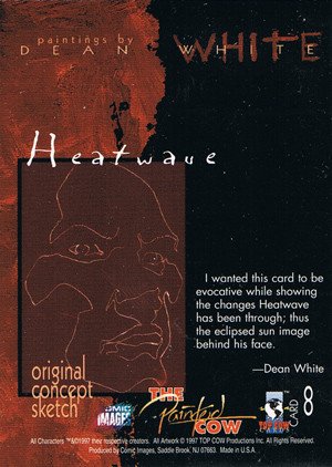 Comic Images Top Cow Showcase: The Painted Cow Base Card 8 Heatwave
