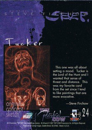 Comic Images Top Cow Showcase: The Painted Cow Base Card 24 Tucker